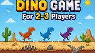 Play Dino Game For 2-3 Players now!