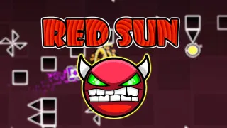 Play Geometry Dash Red Sun now!