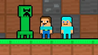 Play Noob And Pro Monster School now!