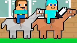 Play Noob Vs Pro HorseCraft now!